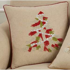 Housse de coussin brodée à la main avec perles, au meilleur prix, pour canapé, lit, chaise et décoration intérieure, avec un travail artisanal élégant - Product Image 2
