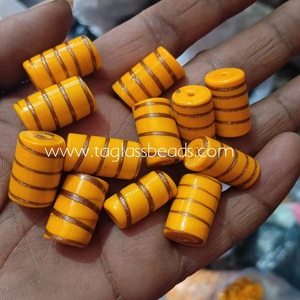 Cuentas Azules Chevron Hechas a Mano, Mezcla de Vidrio de Murano y Cristal, Cristal Natural Suelto para Fines Decorativos - Product Image 5