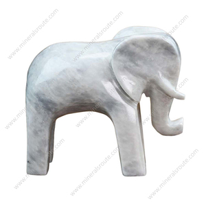 Premium Quality White Marble <b>Elephant</b> Sculpture In Bulk Quantity White Marble <b>Elephant</b> Designed For Online Sale - Product Image 6