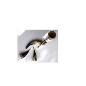 Jarra Vikinga Artesanal de Cuerno de Búfalo Vintage con Borde Dorado Metálico en Forma de Campana, Acabado Natural, para Hidromiel y Cerveza, Venta al por Mayor - Product Image 2