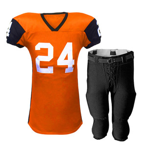 Dernier design, uniforme de football américain professionnel pour hommes, grande taille, 100% polyester, respirant, coupe-vent, respectueux de l'environnement - Product Image 3