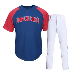 Uniforme de baseball unisexe à manches courtes, 100% polyester, respirant, séchage rapide, logo personnalisé, vêtements de sport de haute qualité pour l'extérieur - Product Image 6