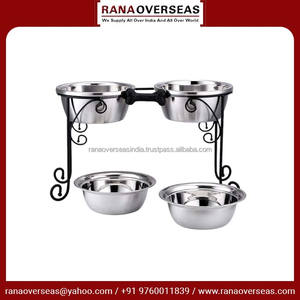 Cuencos para mascotas de acero inoxidable de primera calidad con soporte de metal para opciones de comida y agua al por mayor a los mejores precios del proveedor - Product Image 3