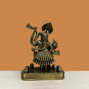 Handcrafted Brass Shree Nath Ji <b>Statue</b> | Nirmala Handicrafts Traditional Wax Casting Srinathji Idol for Tabletop Spiritual Decor - Product Image 2