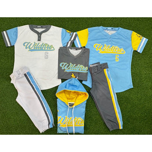 ชุดซอฟต์บอลแบบกำหนดเอง ชุดเบสบอลแบบกำหนดเอง เสื้อเบสบอล และชุดเบสบอลขายส่ง ชุดทีมแบบกำหนดเอง เสื้อและกางเกงขายาวแบบชุด - Product Image 4