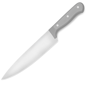 Couteaux de cuisine multi-usages en acier inoxydable avec lame tranchante et manche triple rivet noir pour la viande et les légumes - Product Image 3