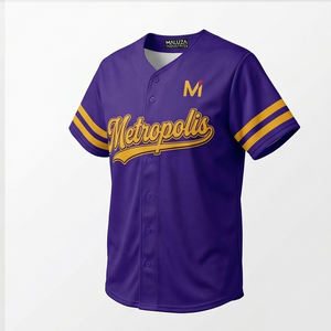 Camiseta de béisbol estilo urbano, ropa deportiva personalizada para equipos, transpirable, premium, EE. UU., Europa, MALUZA INDUSTRIES - Product Image 5