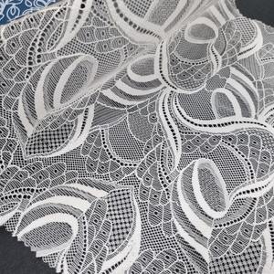 Lightweight Large Floral Stretch <b>Lace</b> Fabric 147cm Nylon Spandex <b>Elastic</b> Warp Knit Customized Color Custom Designs Accepted for - Product Image 1
