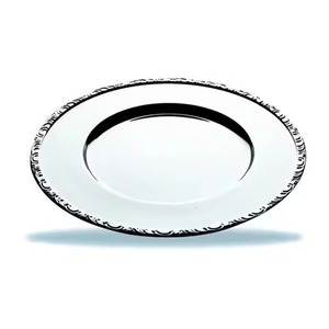 Assiette de Présentation Ronde en Acier Inoxydable de Luxe pour Mariages, Fêtes, Hôtels, Restaurants et Décoration de Table - Product Image 3