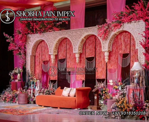 Escenario de Boda de Estilo Canadiense en Tendencia, Escenario Moderno de Múltiples Paneles, Escenario Interior - Product Image 4