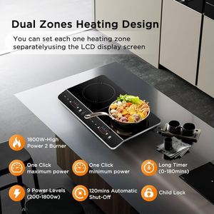 Usha IC 3616 <b>Electric</b> Induction Cooktop <b>Single</b> Burner Glass <b>Hob</b> with Fry Function Waterproof <b>Portable</b> for Household Kitchen Use - Product Image 4