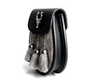 มงกุฎทองคำสีดำและสีเทาแบบดั้งเดิมพร้อมหัวกวางประดับโซ่และเข็มขัด เป็นมิตรกับสิ่งแวดล้อม เหมาะสำหรับกิจกรรมกลางแจ้ง - Product Image 2