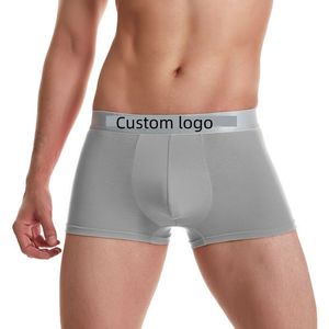 Culotte string sexy en fibre de bambou confortable pour homme avec poche de maintien respirante et logo classique – Sous-vêtements masculins en bambou - Product Image 2