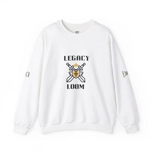 เสื้อสเวตเชิ้ตผ้าฝ้ายแท้ 100% รุ่น Legacy Loom สำหรับฤดูหนาว คอวีทรงหลวม ใส่สบาย สำหรับผู้ชายและผู้หญิง  ปักลายดิจิทัล ดีไซน์โอเวอร์ไซส์ เป็นมิตรต่อสิ่งแวดล้อม - Product Image 1