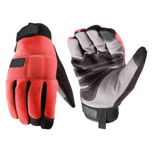 ถุงมือป้องกันความปลอดภัยในการทำงาน ทำจากหนังสังเคราะห์เสริมความแข็งแรงบริเวณฝ่ามือ นุ่มสบาย ทนความร้อน กันลื่น - Product Image 4