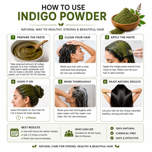 Poudre de feuilles d'indigo de qualité cosmétique, 250g, 100% naturelle, à base de plantes, qualité supérieure, fournisseur en gros d'Inde - Product Image 4