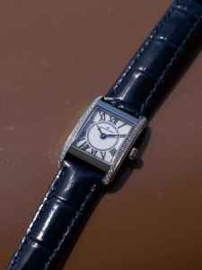Leather Stainless Steel Rectangle Alexander Ferros 7281S-02 SAPPHIRE <b>CRYSTAL</b> Rubber 50 m <b>Water</b> Resistant Fashion - Product Image 4