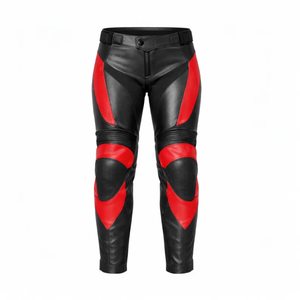 Custom Winter <b>Leather</b> Motorcycle Pants with Knee Protection Sport Bike & Track <b>Trousers</b> for Adults - Product Image 2