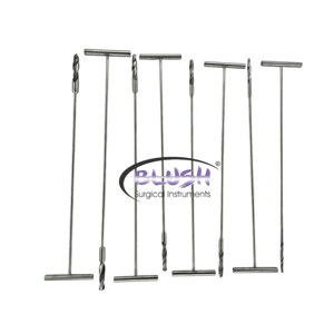 High Quality 8 Pieces Manual Steel K Nail <b>Reamer</b> Solid Handle Orthopedic Instruments Set Reusable Clinic Use by Blush Surgical - Product Image 1