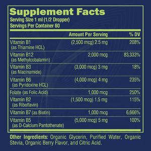 Meelefu C Organics Complexe de vitamine B avec complexe de vitamines B |   Biotine |   Vitamine B12 |   Niacine |   Folate pour le soutien métabolique - Product Image 6