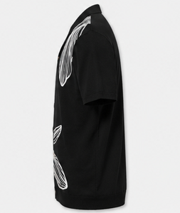 เสื้อเชิ้ตแขนสั้นผู้ชายแบบลำลอง ปกคอพับ เสื้อเชิ้ตฤดูร้อน - Product Image 4