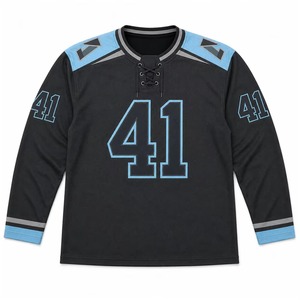 Jersey Hoki Es Pakaian Olahraga Desain Kustom Desain Terbaru Berkualitas Tinggi Unisex Bordir Bernapas dengan Harga Terjangkau - Product Image 6