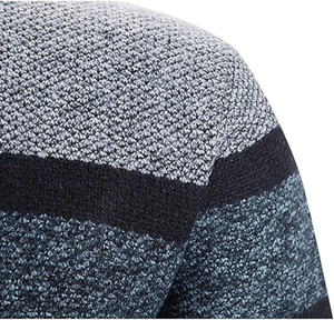 Suéter de Punto Personalizado para Hombre, Chaqueta de Invierno con Cierre, Cárdigan de Bloques de Color, Tejido de Punto, Venta al Por Mayor OEM - Product Image 5