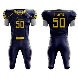 Uniforme de fútbol americano, sublimación personalizada, 100% poliéster, precio barato - Product Image 3