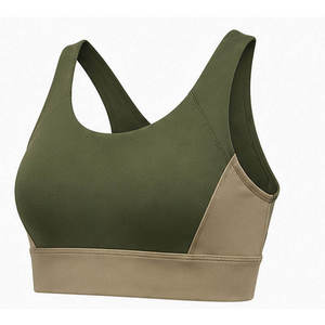 Nouveau soutien-gorge de sport grande taille antichoc à fermeture éclair frontale et bretelles larges, soutien-gorge de fitness et yoga uni push-up - Product Image 6
