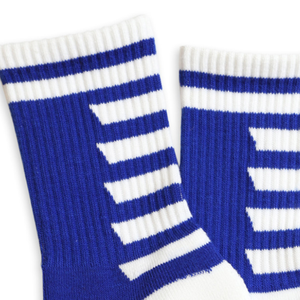 Zeta Phi Beta Crew <b>Socks</b> Royal Blue White Greek Letter <b>Socks</b> 1920 Sorority Apparel Comfortable Knit Everyday Wear <b>Socks</b> - Product Image 3
