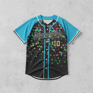 Camiseta de Béisbol Personalizada para Hombre, Sublimada en Poliéster, Camiseta de Softbol Sólida, Camiseta de Béisbol Personalizada - Product Image 4