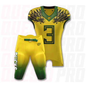 Uniforme de football américain de haute qualité, couleur personnalisée, 100% polyester, uniforme de football américain, vêtements de sport d'équipe - Product Image 6