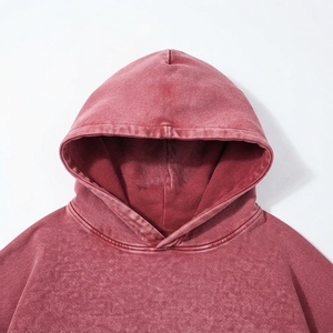 Sweats à capuche personnalisés en molleton délavé à l'acide pour l'hiver, impression numérique, effet usé, délavé par le soleil, respirant, séchage rapide, 100% coton - Product Image 5
