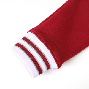 Cardigan universitaire décontracté d'hiver Alabama A&M marron à col en V, boutonné sur le devant, en tricot avec bordure à rayures blanches, style classique universitaire pour superposition - Product Image 5