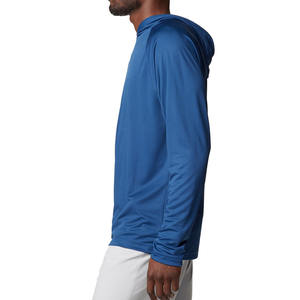 Sudadera de pesca de calidad superior para hombre con cuello vuelto, transpirable y agradable al tacto, sudadera de pesca lisa para hombre - Product Image 3