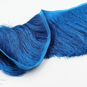 Flecos de Seda Francesa de Alta Calidad Personalizados en Azul y Blanco, Material de Primera Calidad, Tipo Lujoso, Todos los Tamaños, Flecos de Seda Francesa de Moda - Product Image 6