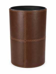 Poubelle ronde en métal, style moderne et luxueux, décorative, ouverte, grande taille, pour l'intérieur/l'extérieur, poubelle pour la maison - Product Image 2