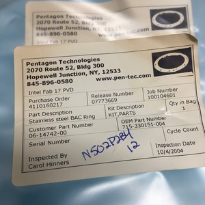 LAM 715-330151-004 RING, ACTR, B.A.C., 156176 - Equipo y Piezas de Semiconductores de Confianza de Trusted Global Legacy - Product Image 3