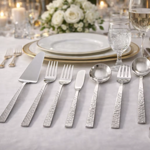 Juego de vajilla para banquetes, juego de cubiertos para catering, utensilios para restaurantes de alta cocina, cubertería para decoración de mesas de eventos, juego de vajilla para fiestas. - Product Image 5