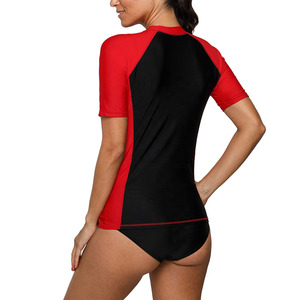 2026 Maillot de bain anti-UV sexy pour femme, col en V, manches raglan, sans manches, protection UV, séchage rapide, imprimé floral par sublimation, fabrication OEM - Product Image 6