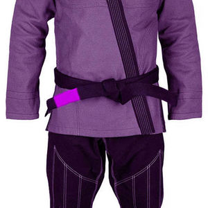 Kimono de BJJ Morado, 100% Algodón, Corte Regular, Unisex para Adultos, Ropa de Artes Marciales, Estilo Liso Teñido, Duradero - Product Image 5