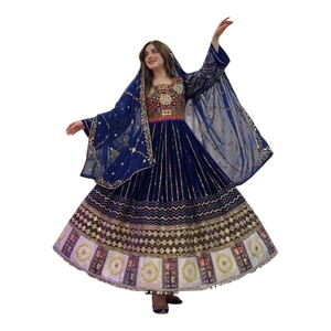 Custom Designs & Sizes Afghan Kuchi <b>Dress</b> Women Maxi Velvet Embroidered Bohemian Wedding Party Casual <b>Dresses</b> Available For Sale - Product Image 1