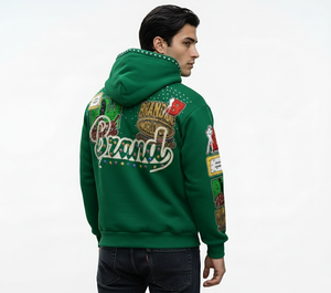 Sudadera con Capucha Personalizada para Hombre, Estilo Vintage, Bordada, Lavada, Decolorada por el Sol, Talla Grande, 100% Algodón Orgánico, Servicio OEM - Product Image 5