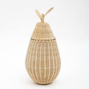 Panier en rotin en forme de pomme, super affaire, paniers de rangement tressés à la main, décoration de chambre de bébé garçon - Product Image 2