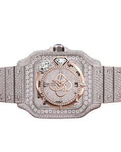 Reloj de Lujo con Diamantes Moissanite para Hombre, Reloj de Pulsera de Acero Inoxidable - Product Image 1
