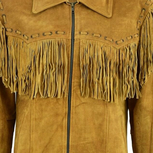 Winter Waterproof Windproof PU Leather Bomber <b>Jacket</b> with Multi-Zip Pockets & Customized <b>Fringe</b> - Product Image 6