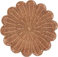 Set de table en rotin fait main en forme de fleur, tapis de table tissé, décoration naturelle pour table à manger, pour la maison, le restaurant, l'hôtel, fournisseur en gros