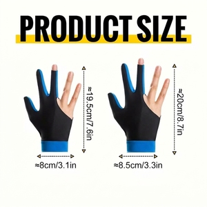 Guante de Billar de Alta Calidad al por Mayor, Guantes de Snooker de Alta Elasticidad para Billar, Guante de Tres Dedos Resistente al Desgaste - Product Image 2