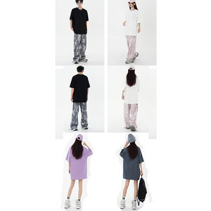 สินค้าใหม่สามารถสั่งทำได้ เสื้อยืดคอตตอนโอเวอร์ไซส์ 250 กรัม สำหรับผู้ชายและผู้หญิง สามารถเพิ่มขนาดได้ เสื้อยืดสีพื้น เสื้อยืดผู้ชาย - Product Image 3