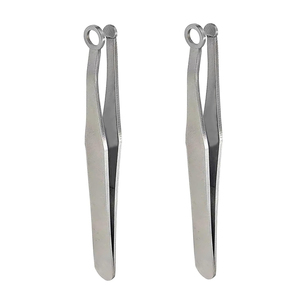 Pince à épiler de précision professionnelle Shears Beauty, légère et durable, en acier inoxydable, à pointe dentelée, pour sourcils et élimination des éclats cutanés - Product Image 2